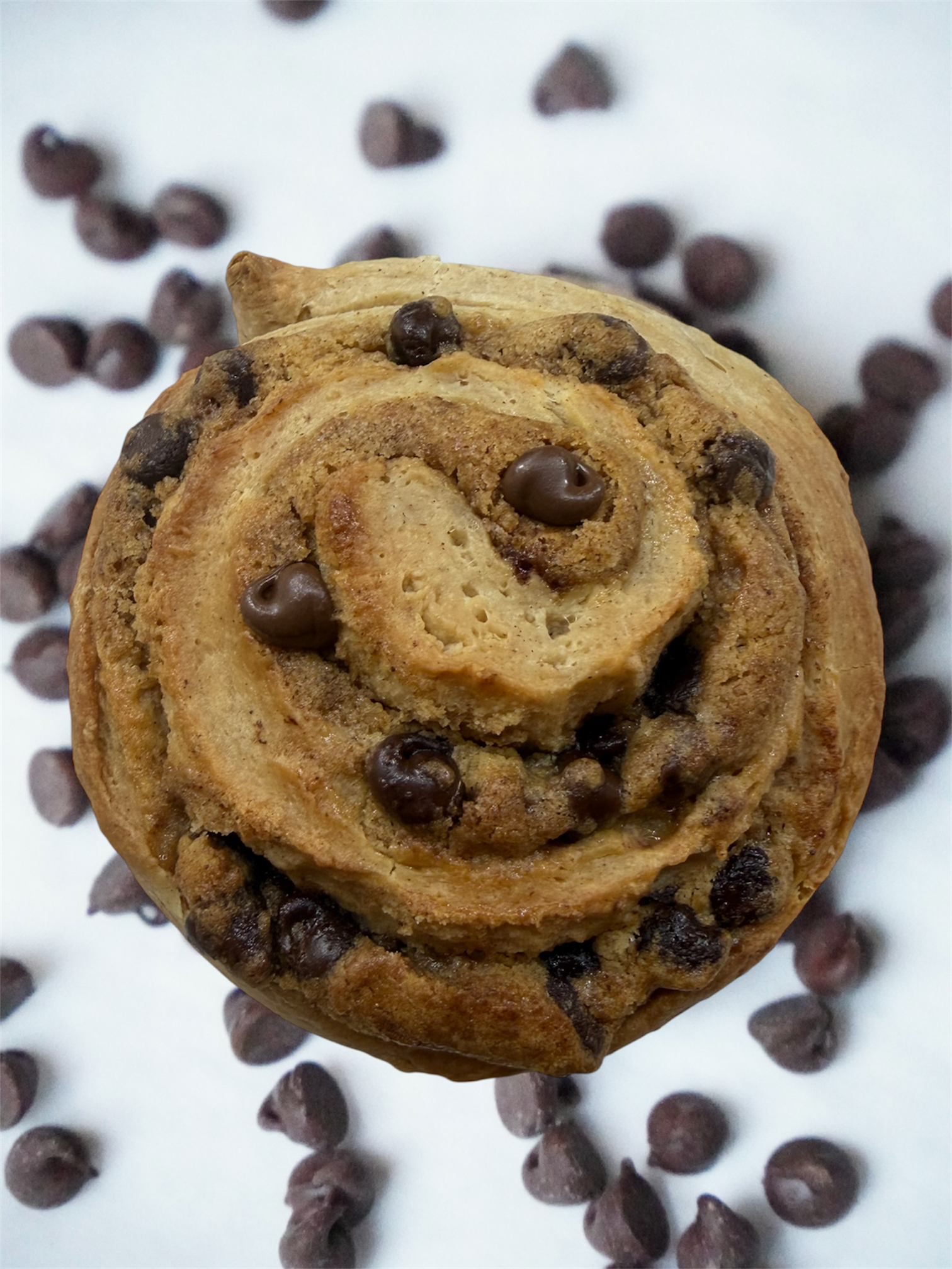 Chocolate Chip Cookie Cinnamon Roll (4 Pack)